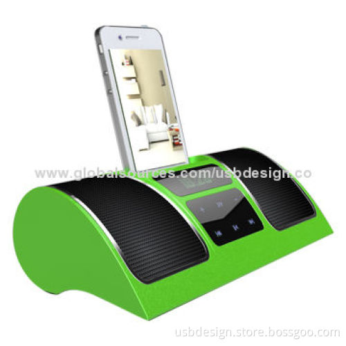 Environmental green two channel touch screen speakers